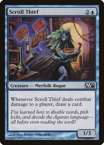 Scroll Thief - Magic 2011 (M11) (M11) #72 - Common Magic: The Gathering Trading Card