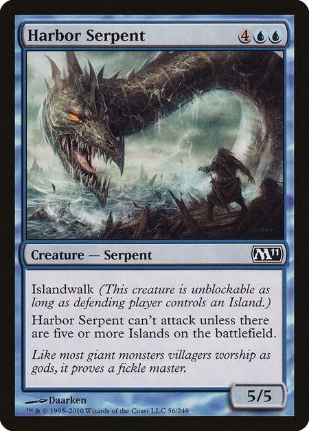 Harbor Serpent - Magic 2011 (M11) Magic: The Gathering trading card