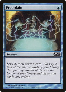 Preordain - Magic 2011 (M11) (M11) #70 - Common Magic: The Gathering Trading Card
