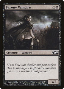 Barony Vampire - Magic 2011 (M11) (M11) #82 - Common Magic: The Gathering Trading Card