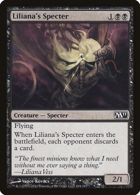 Liliana's Specter - Magic 2011 (M11) Magic: The Gathering trading card