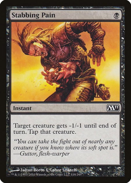 Stabbing Pain - Magic 2011 (M11) Magic: The Gathering trading card