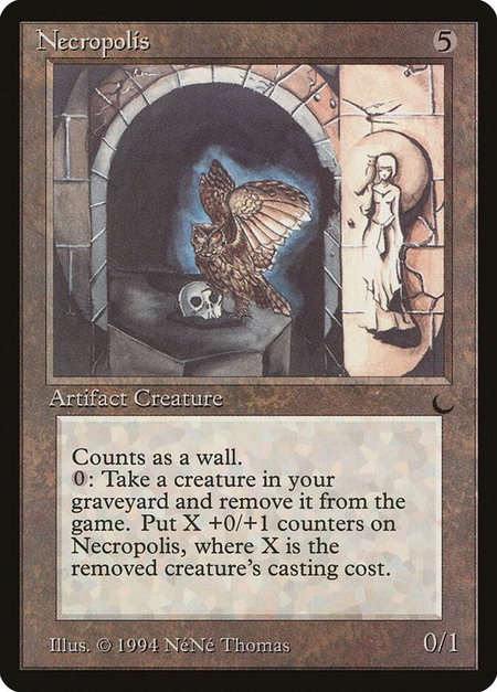 Necropolis - The Dark Magic: The Gathering trading card