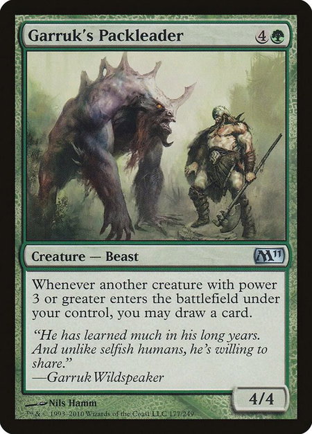 Garruk's Packleader - Magic 2011 (M11) Magic: The Gathering trading card