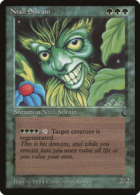 Niall Silvain trading card from The Dark Niall Silvain - The Dark Magic: The Gathering trading card