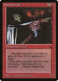 Orc General - The Dark (DRK) #73 - Uncommon Magic: The Gathering Trading Card