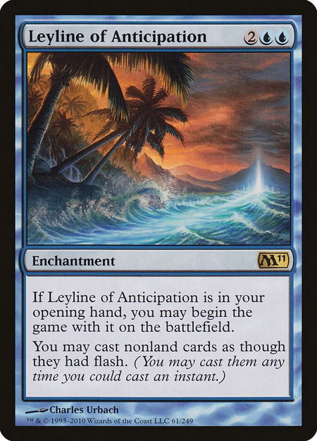 Leyline of Anticipation - Magic 2011 (M11) Magic: The Gathering trading card