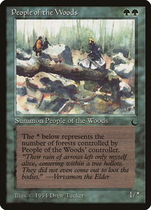People of the Woods - The Dark (DRK) #83 - Uncommon Magic: The Gathering Trading Card