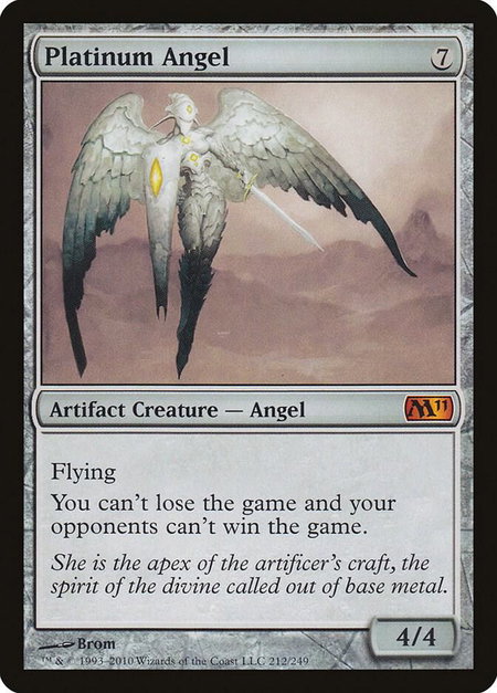 Platinum Angel - Magic 2011 (M11) Magic: The Gathering trading card