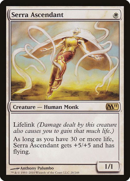 Serra Ascendant - Magic 2011 (M11) Magic: The Gathering trading card