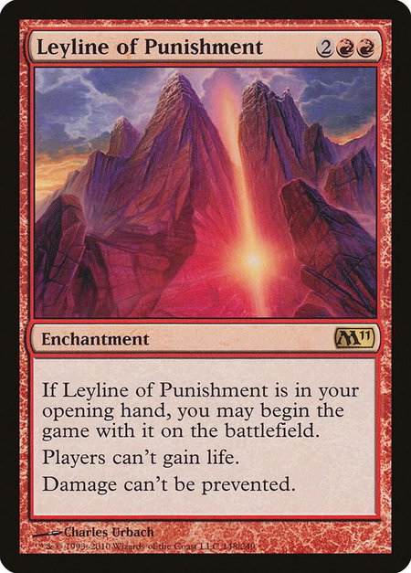 Leyline of Punishment - Magic 2011 (M11) Magic: The Gathering trading card