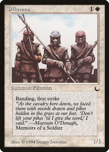 Pikemen - The Dark (DRK) #15 - Common Magic: The Gathering Trading Card