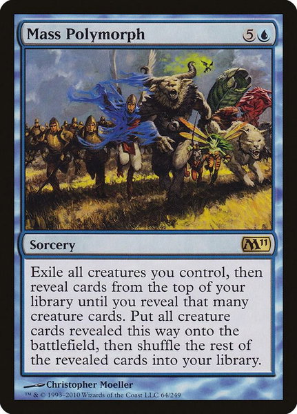 Mass Polymorph - Magic 2011 (M11) Magic: The Gathering trading card