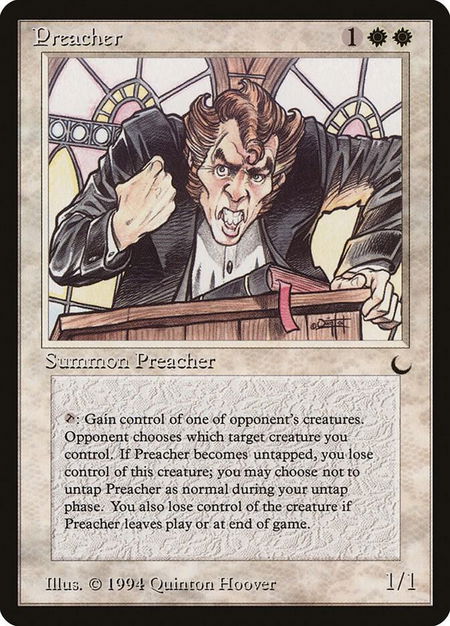 Preacher - The Dark Magic: The Gathering trading card
