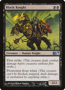 Black Knight - Magic 2011 (M11) (M11) #83 - Uncommon Magic: The Gathering Trading Card