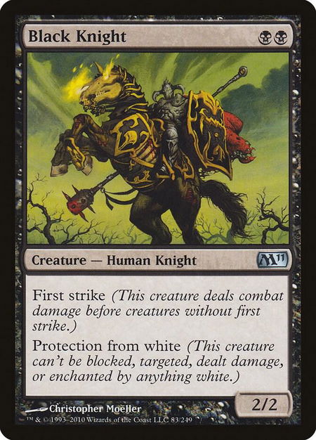 Black Knight - Magic 2011 (M11) Magic: The Gathering trading card