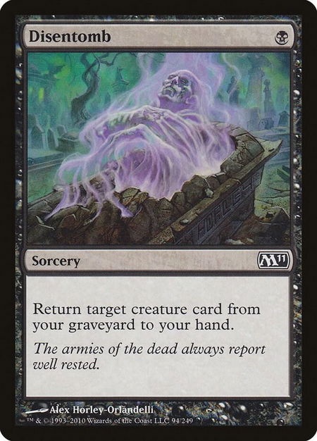 Disentomb - Magic 2011 (M11) Magic: The Gathering trading card
