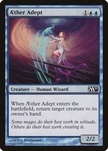 Aether Adept - Magic 2011 (M11) Magic: The Gathering trading card