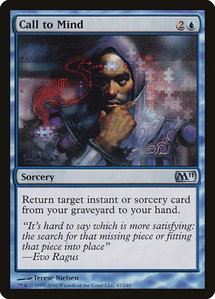 Call to Mind - Magic 2011 (M11) (M11) #47 - Uncommon Magic: The Gathering Trading Card