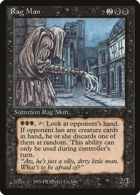 Rag Man - The Dark Magic: The Gathering trading card