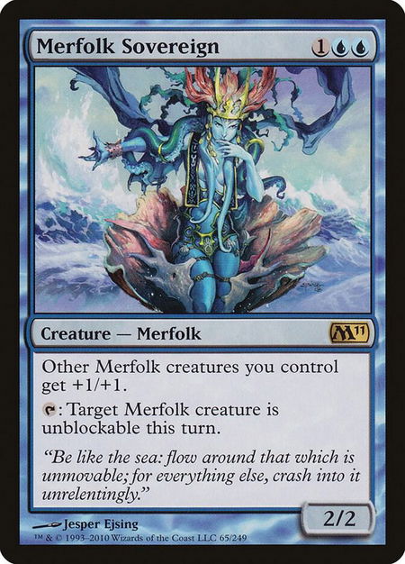 Merfolk Sovereign - Magic 2011 (M11) Magic: The Gathering trading card