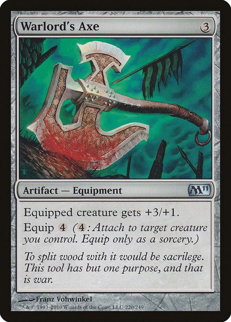 Warlord's Axe - Magic 2011 (M11) Magic: The Gathering trading card