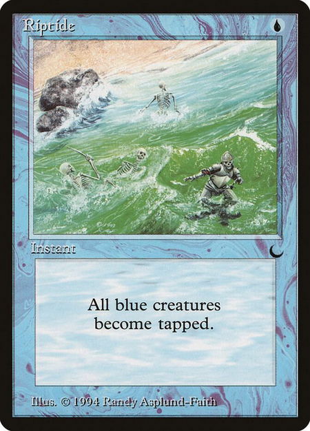 Riptide trading card from The Dark Riptide - The Dark Magic: The Gathering trading card