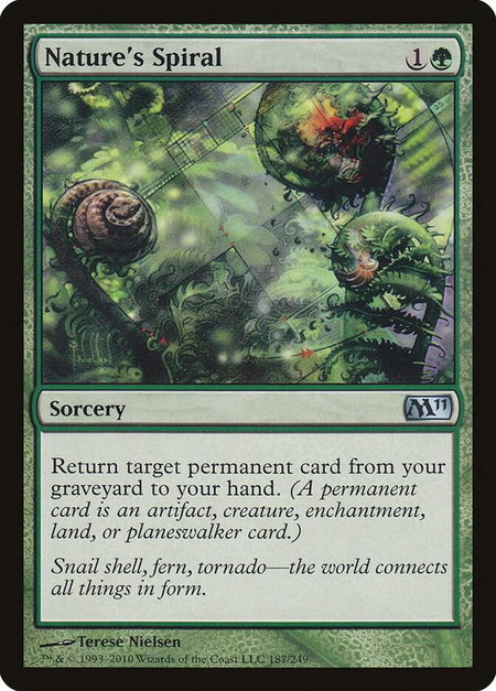 Nature's Spiral - Magic 2011 (M11) Magic: The Gathering trading card