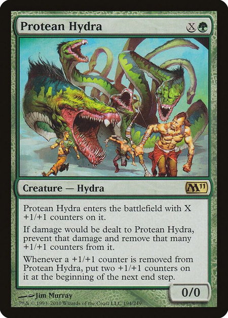 Protean Hydra - Magic 2011 (M11) Magic: The Gathering trading card