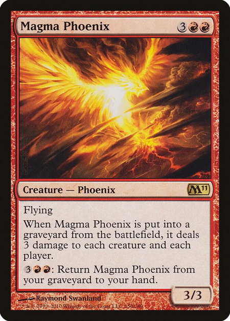 Magma Phoenix - Magic 2011 (M11) Magic: The Gathering trading card