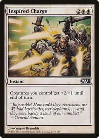 Inspired Charge - Magic 2011 (M11) (M11) #19 - Common Magic: The Gathering Trading Card