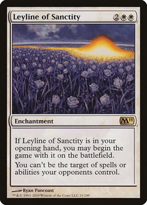 Leyline of Sanctity - Magic 2011 (M11) (M11) #21 - Rare Magic: The Gathering Trading Card