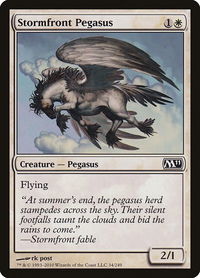 Stormfront Pegasus - Magic 2011 (M11) (M11) #34 - Common Magic: The Gathering Trading Card