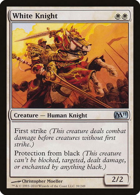 White Knight - Magic 2011 (M11) Magic: The Gathering trading card