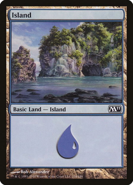 Island (234) - Magic 2011 (M11) Magic: The Gathering trading card