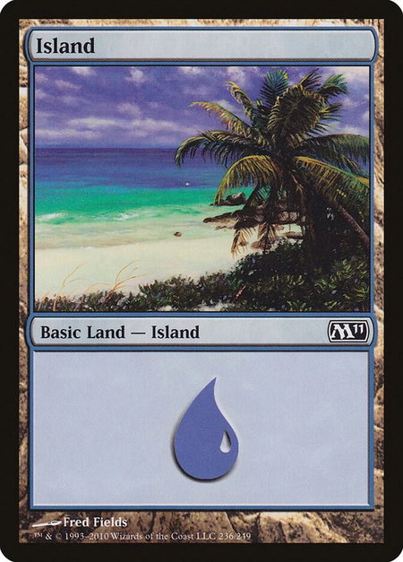 Island (236) - Magic 2011 (M11) Magic: The Gathering trading card