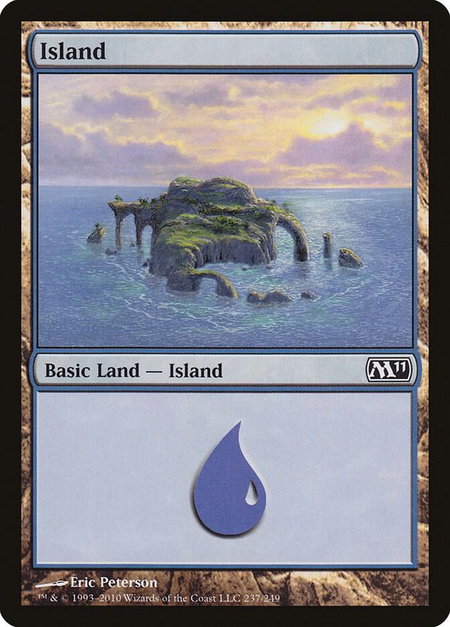 Island (237) - Magic 2011 (M11) Magic: The Gathering trading card