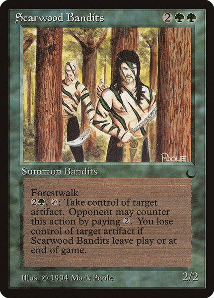 Scarwood Bandits - The Dark Magic: The Gathering trading card