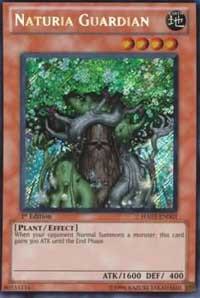 Naturia Guardian trading card from Hidden Arsenal 2 Naturia Guardian - Hidden Arsenal 2 YuGiOh trading card