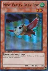 Mist Valley Baby Roc trading card from Hidden Arsenal 2 Mist Valley Baby Roc - Hidden Arsenal 2 YuGiOh trading card