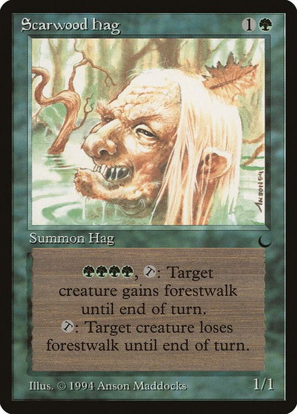 Scarwood Hag - The Dark Magic: The Gathering trading card