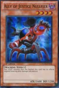 Ally of Justice Nullfier - Hidden Arsenal 2 YuGiOh trading card