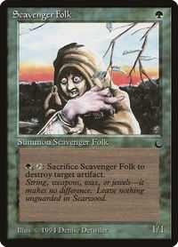 Scavenger Folk - The Dark (DRK) #87 - Common Magic: The Gathering Trading Card
