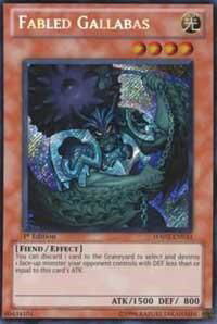 Fabled Gallabas - Hidden Arsenal 2 (HA02) #HA02-EN033 - Secret Rare YuGiOh Trading Card
