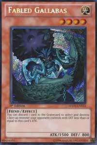 Fabled Gallabas trading card from Hidden Arsenal 2 Fabled Gallabas - Hidden Arsenal 2 YuGiOh trading card