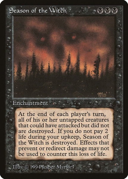 Season of the Witch - The Dark Magic: The Gathering trading card