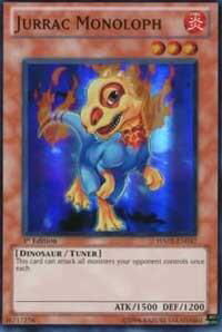 Jurrac Monoloph - Hidden Arsenal 2 (HA02) #HA02-EN037 - Super Rare YuGiOh Trading Card