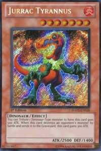 Jurrac Tyrannus - Hidden Arsenal 2 (HA02) #HA02-EN038 - Secret Rare YuGiOh Trading Card