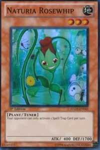 Naturia Rosewhip trading card from Hidden Arsenal 2 Naturia Rosewhip - Hidden Arsenal 2 YuGiOh trading card