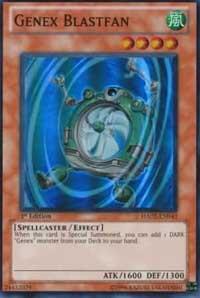 Genex Blastfan trading card from Hidden Arsenal 2 Genex Blastfan - Hidden Arsenal 2 YuGiOh trading card